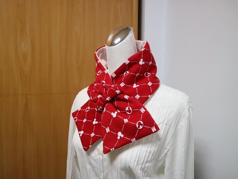 可調式短圍巾.scarf 保暖圍脖 雙面雙色 大人.小孩均適用
