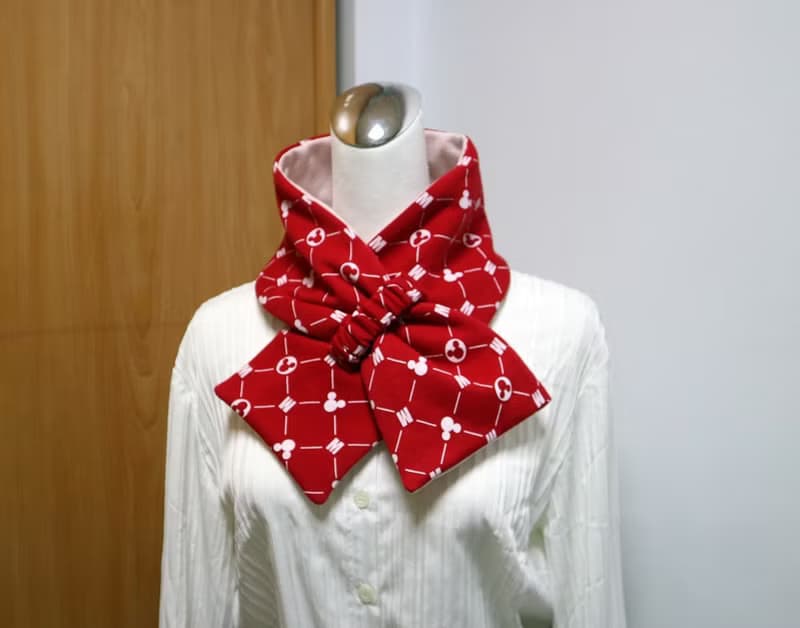 可調式短圍巾.scarf 保暖圍脖 雙面雙色 大人.小孩均適用