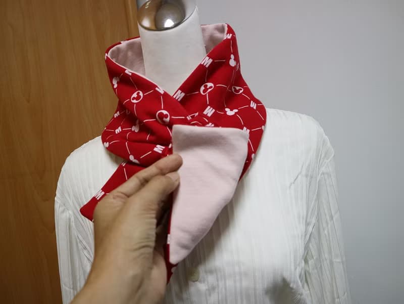 可調式短圍巾.scarf 保暖圍脖 雙面雙色 大人.小孩均適用