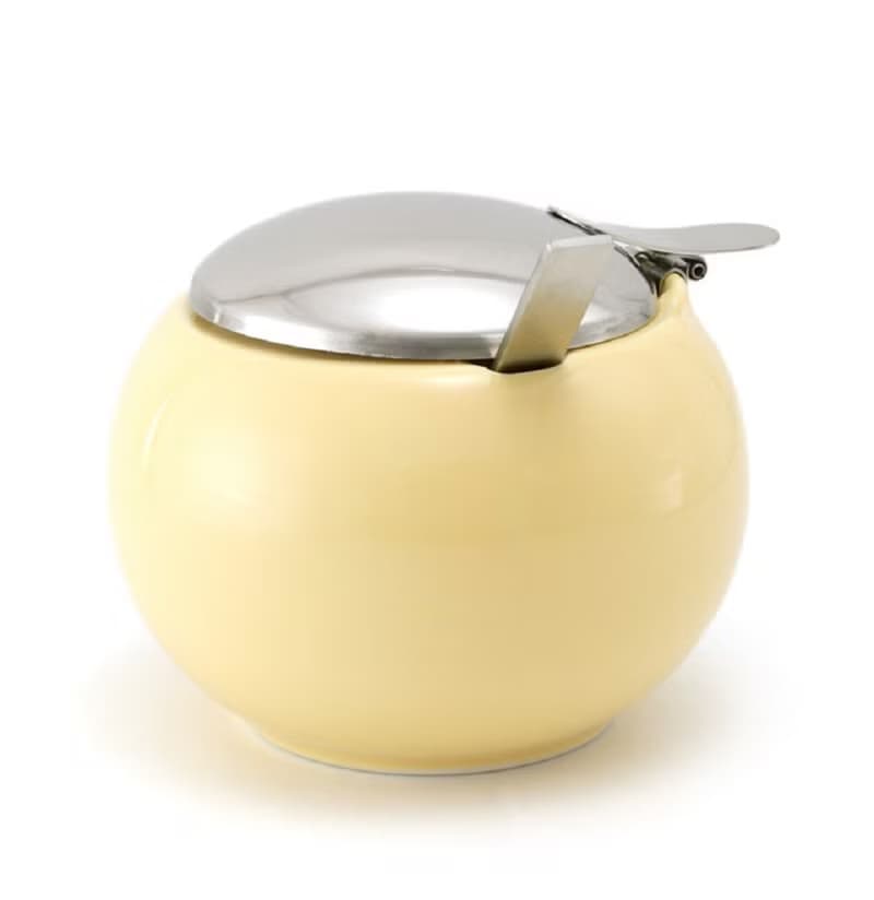 日本 ZERO JAPAN 圓形調味罌(中) - 附匙