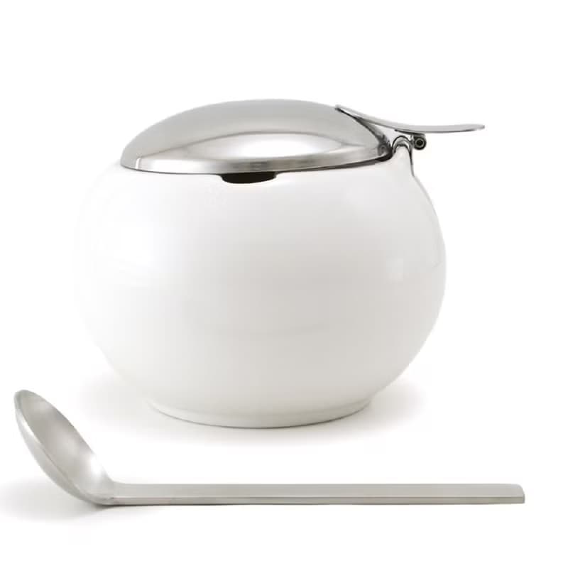 日本 ZERO JAPAN 圓形調味罌(中) - 附匙