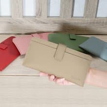 (淺卡其)獨立卡層超薄6卡1照牛皮長夾5105