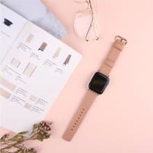 Applewatch 38/40mm Mondain極簡不銹鋼柔軟真皮錶帶