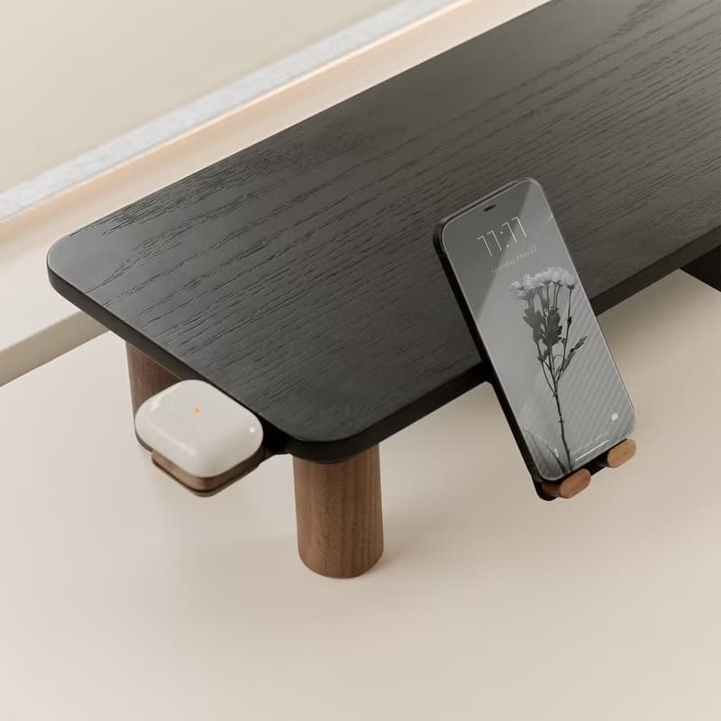 beflo Plateau 迷霧黑桌上抽屜層架、電腦螢幕架