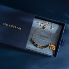 【群星】夜空流石-黃水晶金曜石手鍊#星座限定