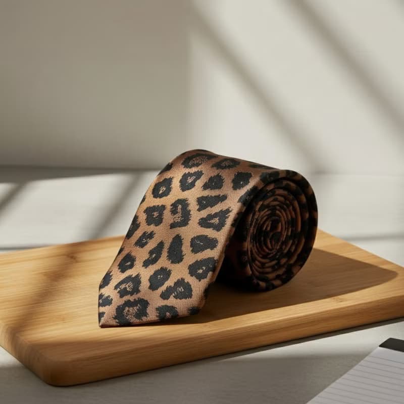 豹紋領帶