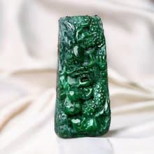老花青翡翠龍牌 | 天然緬甸玉A貨翡翠 | 送禮