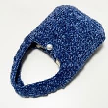 鈎織絲絨側孭袋