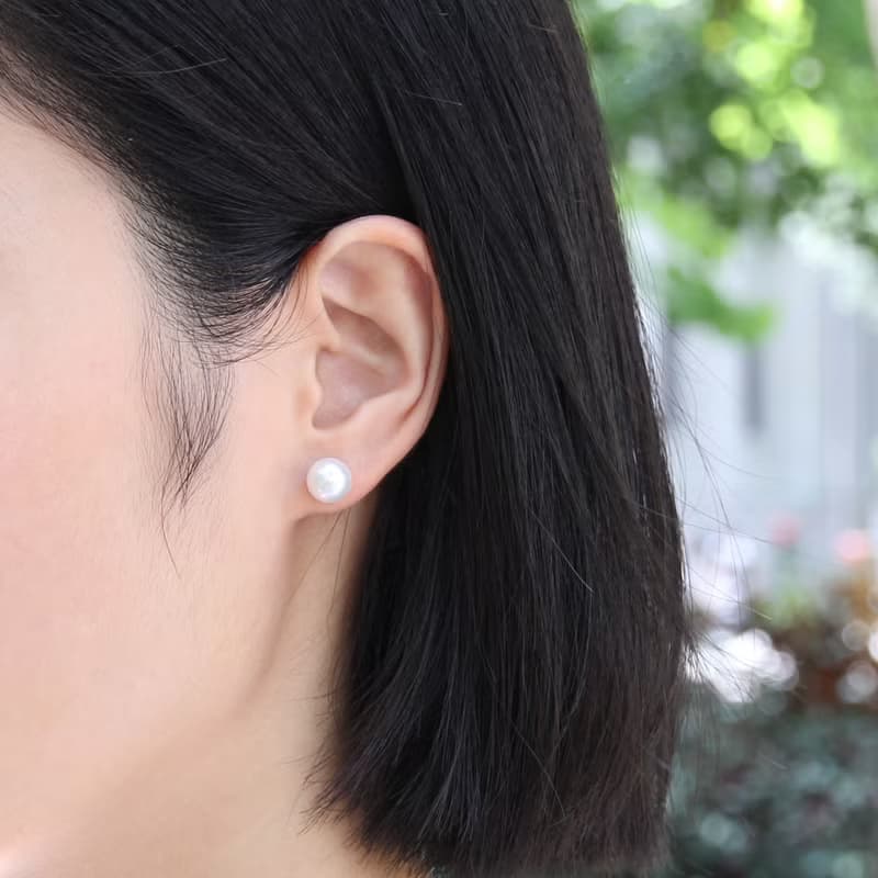 日本Akoya珍珠18K金經典耳環/多尺寸珍珠耳環