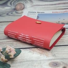 Daisy Mixed Stitching Journal - Imperial Red