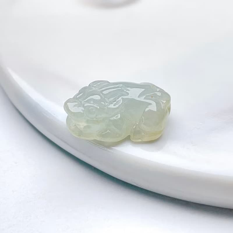 【招財神獸】冰種翡翠貔貅擺飾 | 天然緬甸玉翡翠A貨|送禮