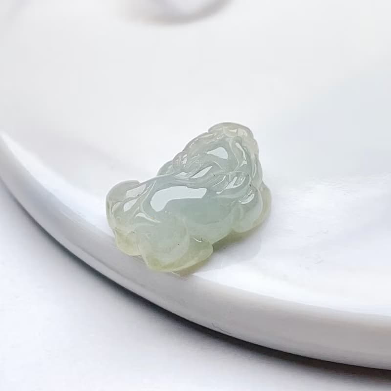 【招財神獸】冰種翡翠貔貅擺飾 | 天然緬甸玉翡翠A貨|送禮