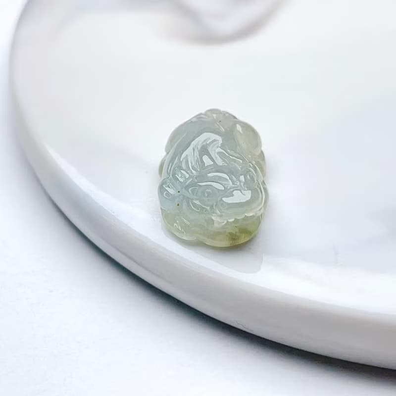 【招財神獸】冰種翡翠貔貅擺飾 | 天然緬甸玉翡翠A貨|送禮