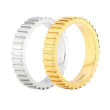 TIME COGWHEEL WIDE RING