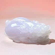 【招財神獸】冰種紫羅蘭翡翠貔貅 | 天然緬甸玉翡翠A貨 | 送禮
