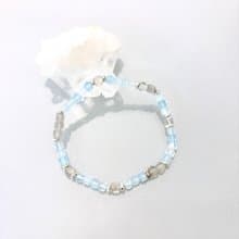 Ops Aquamarine bracelet-海水藍寶/拉長石/溝通/療癒/幸運/手鍊