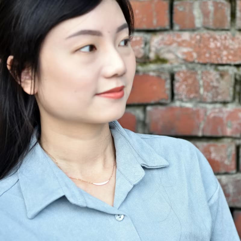 微笑月亮項鍊  醫療鋼