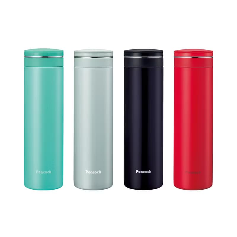 【孔雀Peacock】500ML 不鏽鋼保冷杯/保溫杯 輕享休閒-淺草綠
