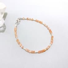 Ops Sunstone silver bracelet - 金太陽石/金草莓晶/純銀/手鍊