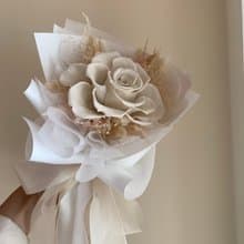 永生單朵大玫瑰花束 白/黑兩款