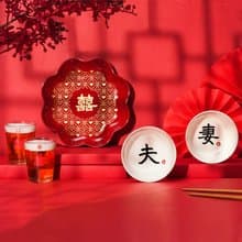 【經典再獻 復古款】夫妻囍囍禮盒組