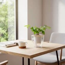 曲線馬拉巴栗 免澆水方形盆栽 室內植物 觀葉植物 禮物 盆栽