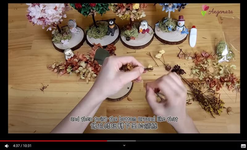 【DIY畢業禮物】四季永生花樹DIY課程-冬 材料包+線上教學