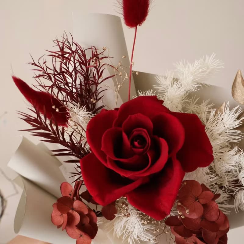 經典紅玫瑰永生花束 情人節花束 生日花束 週年 結婚 閨蜜