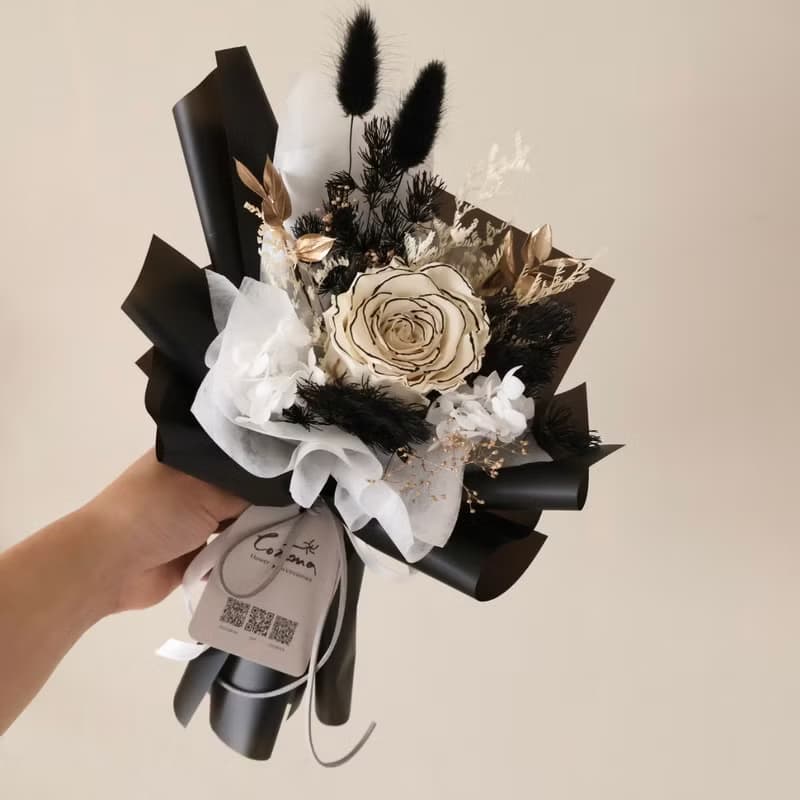 經典紅玫瑰永生花束 情人節花束 生日花束 週年 結婚 閨蜜