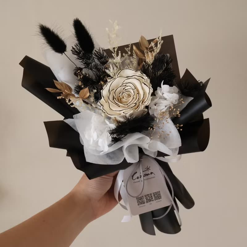 經典紅玫瑰永生花束 情人節花束 生日花束 週年 結婚 閨蜜