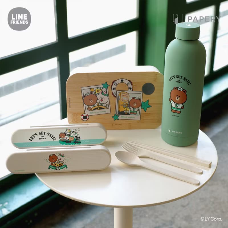 環保餐具套裝B LINE FRIENDS HK SUMMER CHILL LET'S SET SAIL