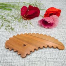 Gua Sha Massage Wooden Tool, Small Scraper with Teeth, Wooden Massage
