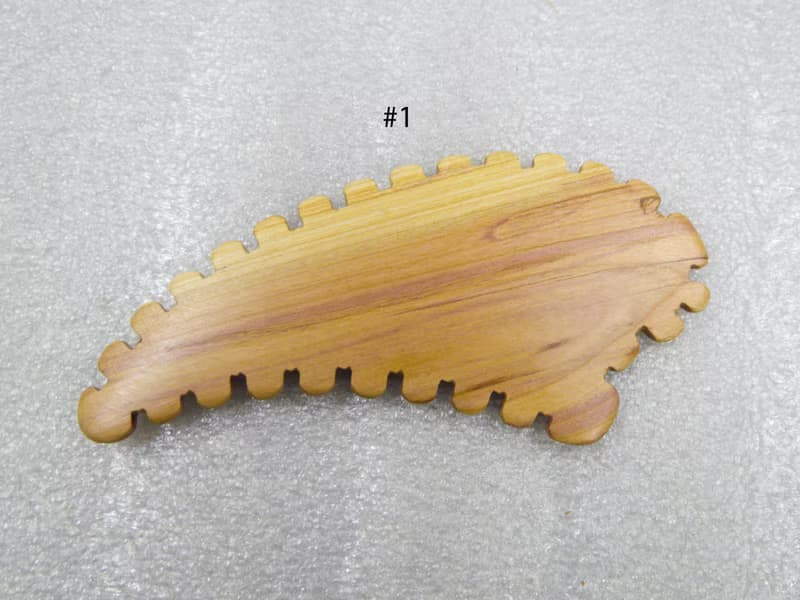Gua Sha Massage Wooden Tool, Small Scraper with Teeth, Wooden Massage