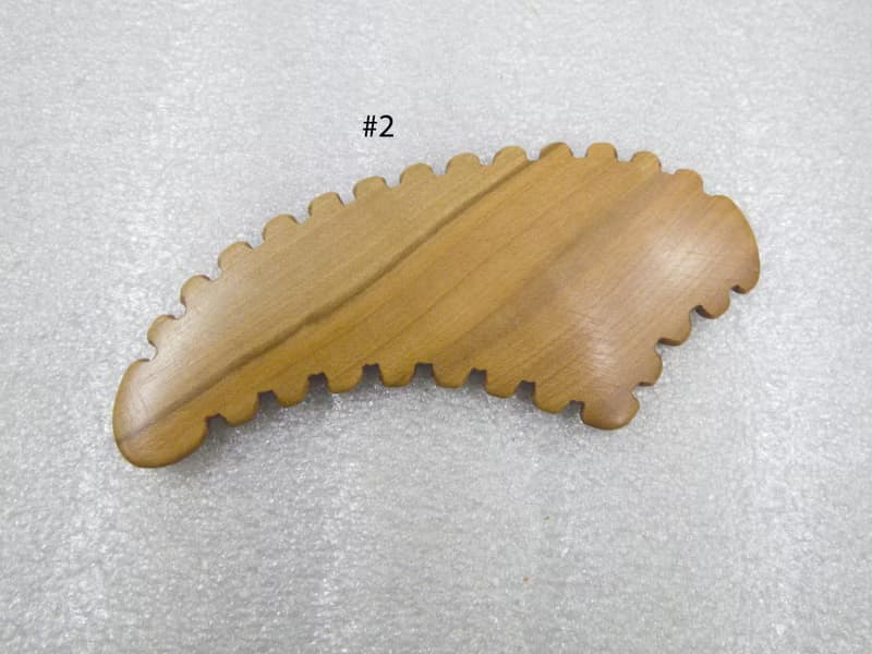 Gua Sha Massage Wooden Tool, Small Scraper with Teeth, Wooden Massage