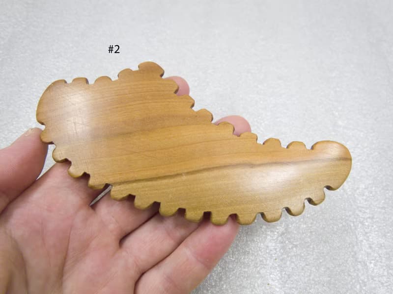 Gua Sha Massage Wooden Tool, Small Scraper with Teeth, Wooden Massage