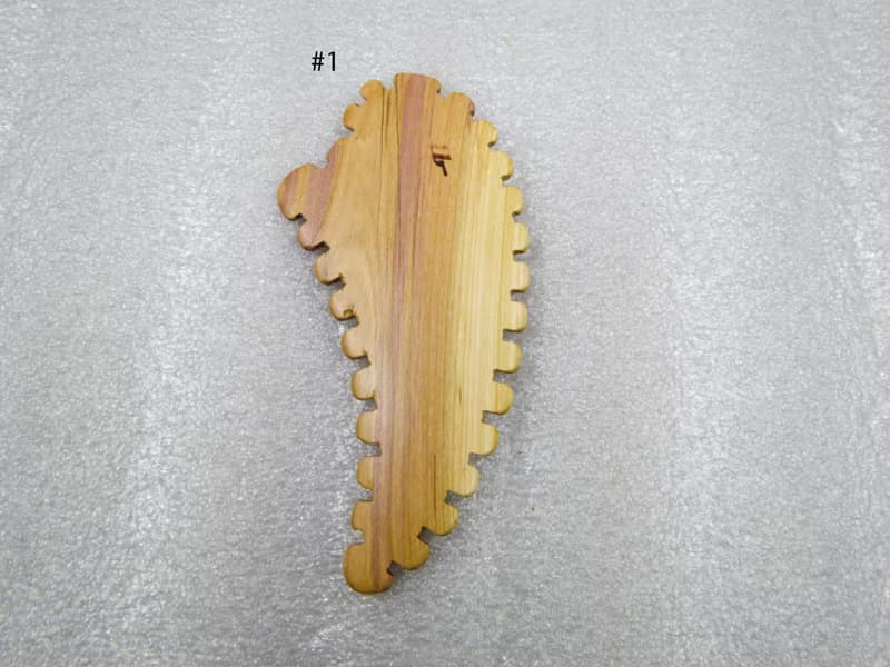 Gua Sha Massage Wooden Tool, Small Scraper with Teeth, Wooden Massage