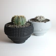CBP004植木鉢 原創設計/3D列印/多肉塊根植物/盆器盆栽/送禮