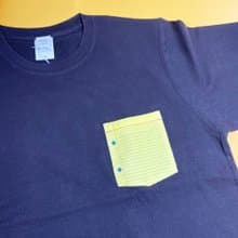 外国のノート柄ポケットTシャツ ユニセックスS〜XXL Tcollector