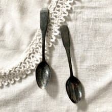 Vintage 美國1950年代鍍銀器具/湯匙/茶匙 - 兩件組