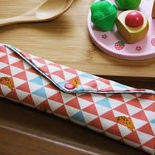 文青風環保筷袋~恬靜的午后 手工雙面 吸水交換禮物