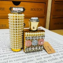 50年代帶鑽、珍珠、小花 香水瓶口紅組