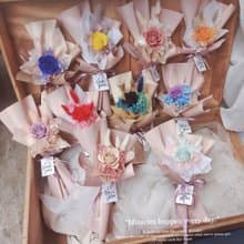 小資款永生花束 母親節花束 情人節花束  FS006多色單玫瑰花