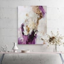 Pink Gold Painting | Pink Gold Abstract | Pink Gold Wall Art | Pink Flow-5