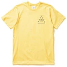 左胸 STAY SIMPLE Triangle 短袖T恤 黃色 保持簡單三角型 幾何