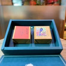 雙喜2入茶包藍色禮盒
