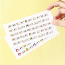 【正版原創】耐高溫 防水姓名貼-小版橫式150入(任選一款)