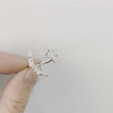 星與月戒指 Moon and star Ring 925純銀