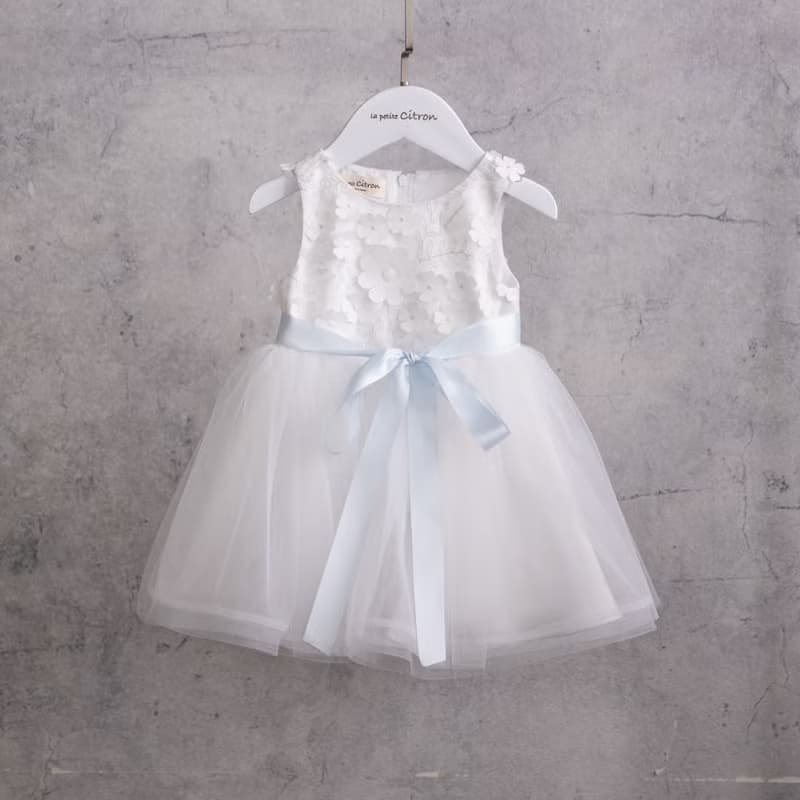 檬果禮服訂製- Zoe 小花朵朵 澎澎裙設計款手工小禮服  花童服