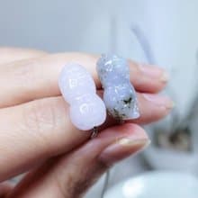 【親翠】天然翡翠 花生好事 好事花生純銀鎖骨鏈 畢業禮物
