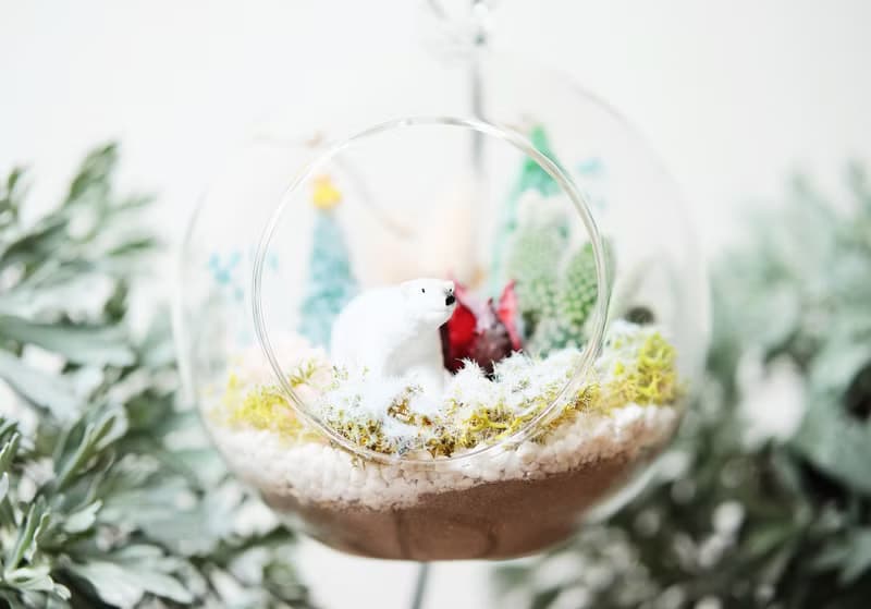 Christmas Dream 聖誕小行星-多肉乾燥花玻璃球DIY材料包